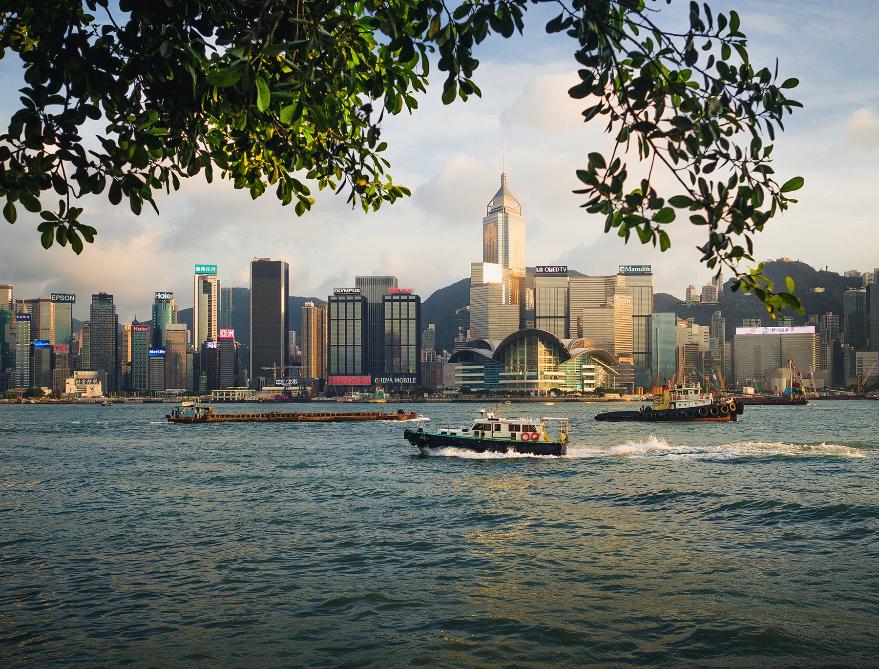 sunset in Hong Kong